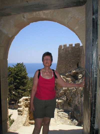 01 juli 2006 Rhodos - Lindos - Mams ik ben trots op je!