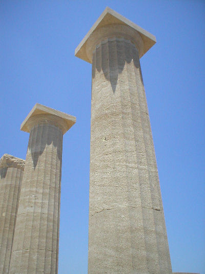 01 juli 2006 Rhodos - Lindos - Tempel Lindia