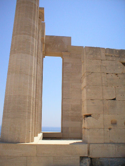 01 juli 2006 Rhodos - Lindos - Tempel Lindia